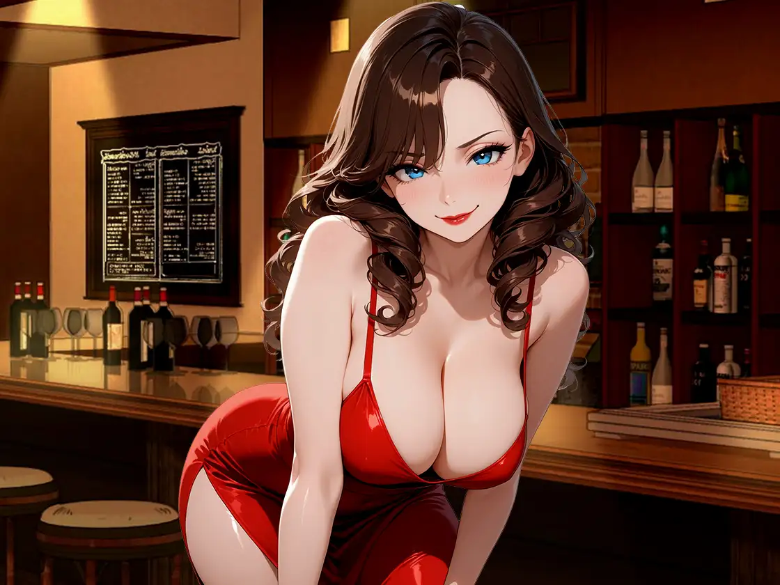 こんな時間に来てくれてありがとう！10年ぶりに訪れたスナック、閉店後ママと二人きりキスから始まる急激なエスカレート サンプル画像 3