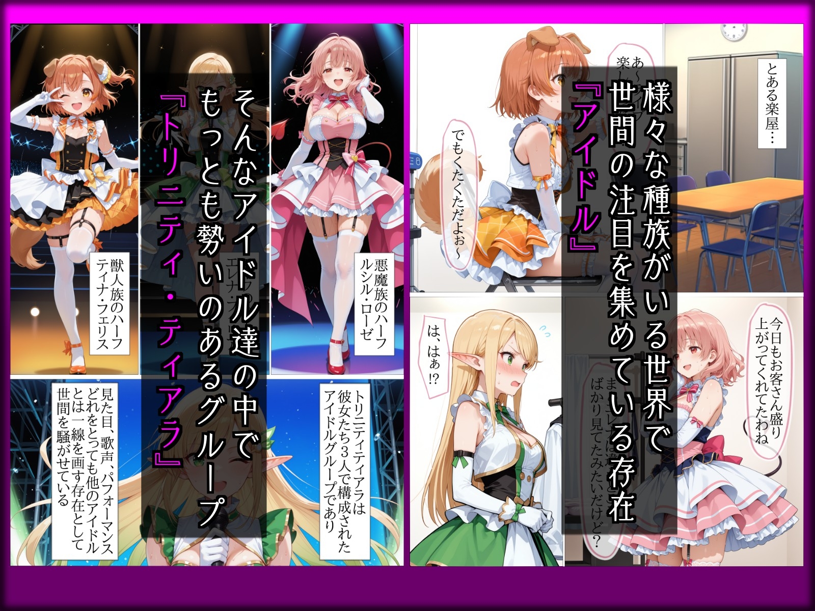【NTR】彼氏持ち人気アイドルエルフ絶対服従～社長室で身代わり秘書になった私～ サンプル1