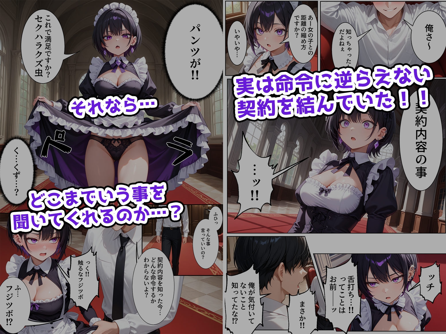 無感情メイドを金の力で言いなりにしてみたら思ったより命令聞いてくれたから調子に乗って… サンプル2