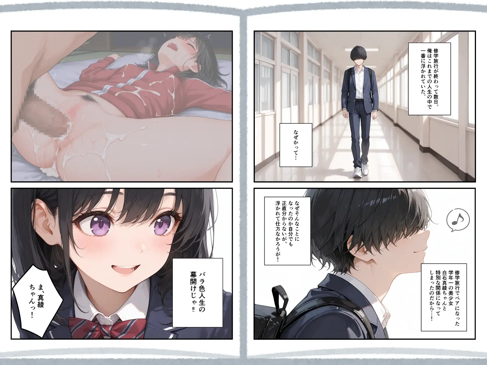 修学旅行、後。憧れの同級生との後日談。 サンプル画像 2