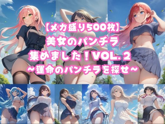 【メガ盛り500枚】美女のパンチラ集めました！Vol.2 ～運命のパンチラを探せ～