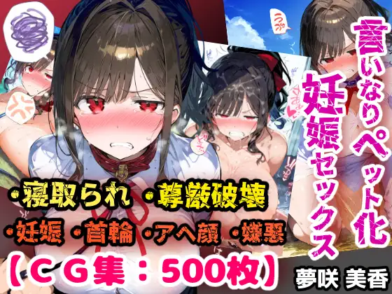 寝取られ不倫！言いなり変態ペットプレイで妊娠ボテ腹セックス！【CG集500枚】 ジャケット画像