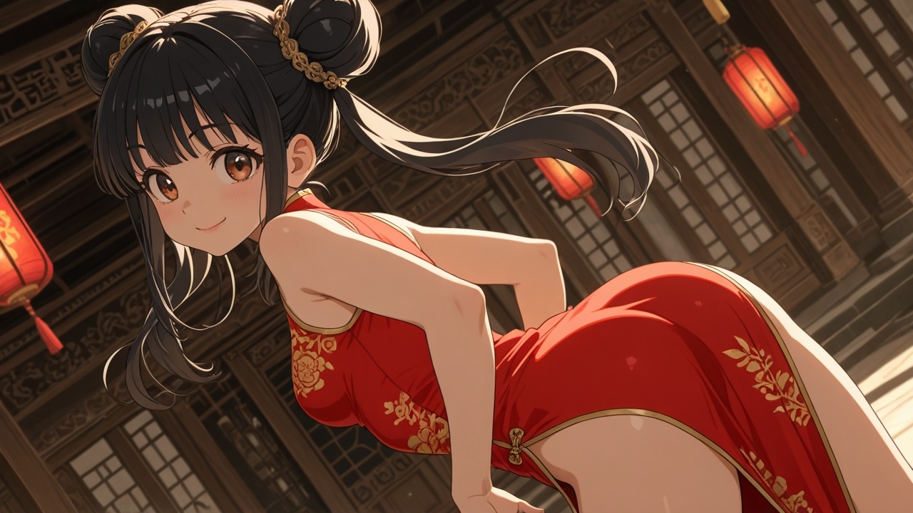 チャイナ服の女の娘 画像2