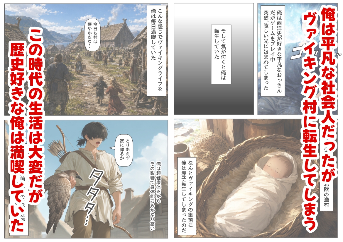 ヴァイキングに転生したら、エロすぎた話 サンプル1
