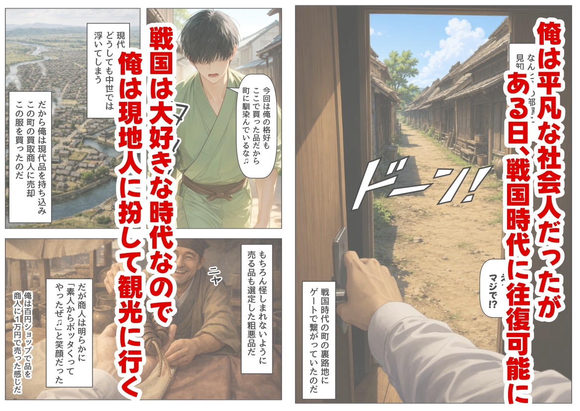 戦国時代に俺が転移したら、飯屋がエロすぎた実話 サンプル1