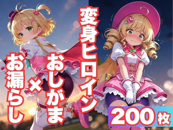 おしっこを我慢するがトイレに間に合わずおしっこを漏らしてしまう変身ヒロイン達【CG200枚】
