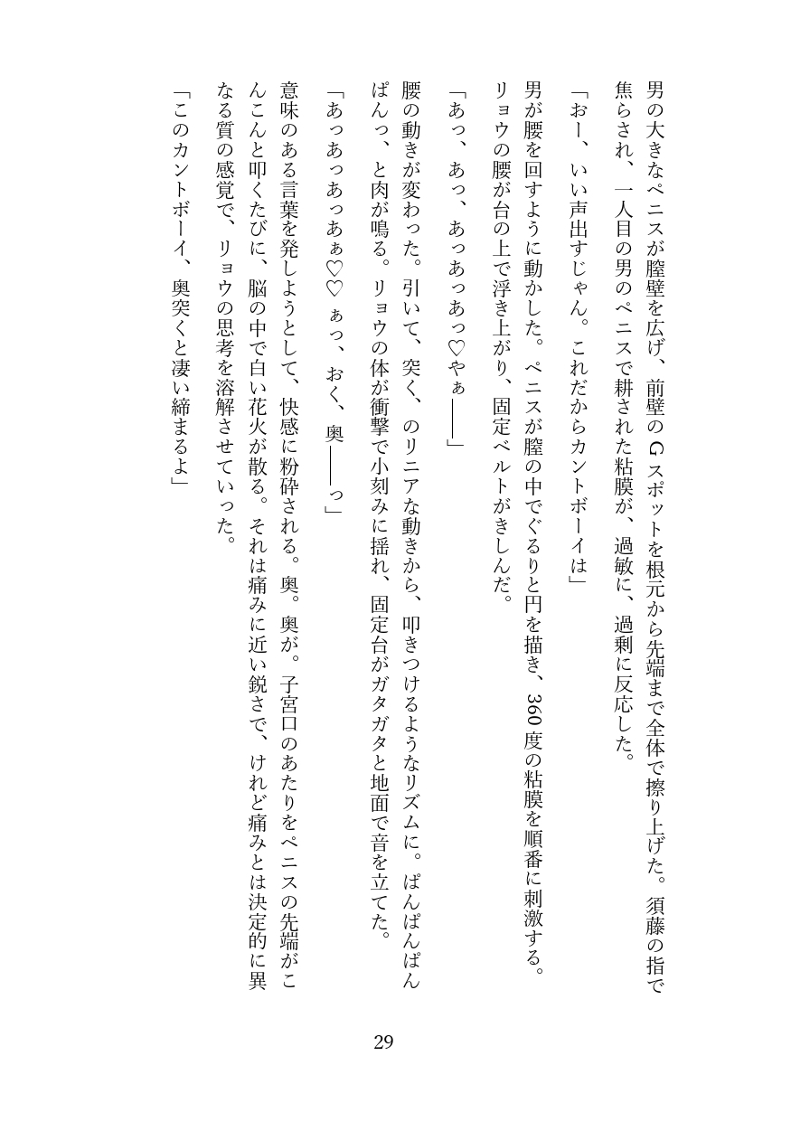 カントボーイの地位が低い世界で路上で強○セックス→妊娠させられる話