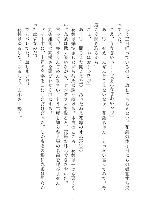 ドMでおばかな花鈴のための、賢い番犬〜三日間、おまんこ挿入だけしてもらえない監禁調教〜 画像1