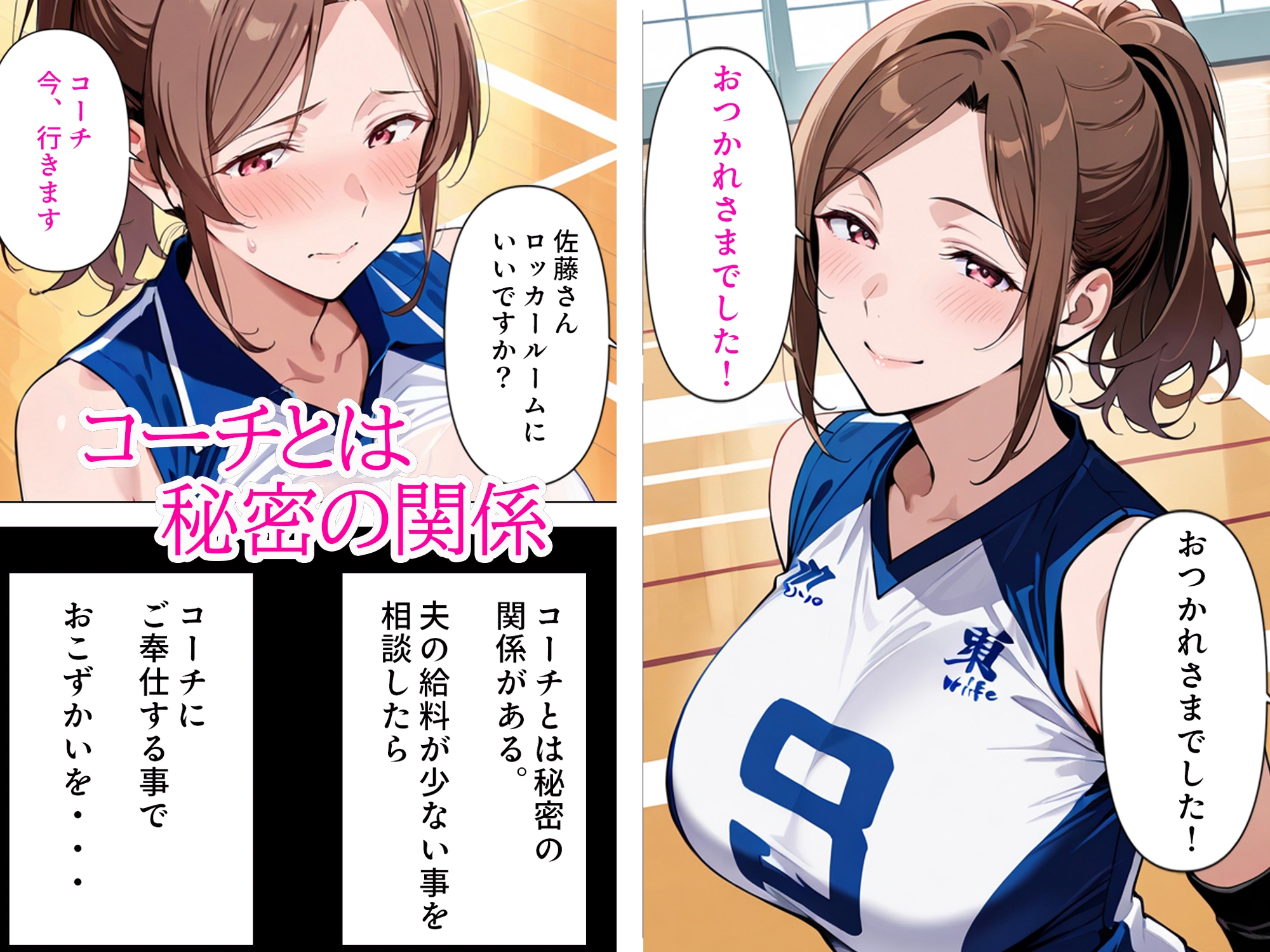 むちむち人妻調教〜豊満なバレーママがコーチのデカチンで完堕ち〜 サンプル6