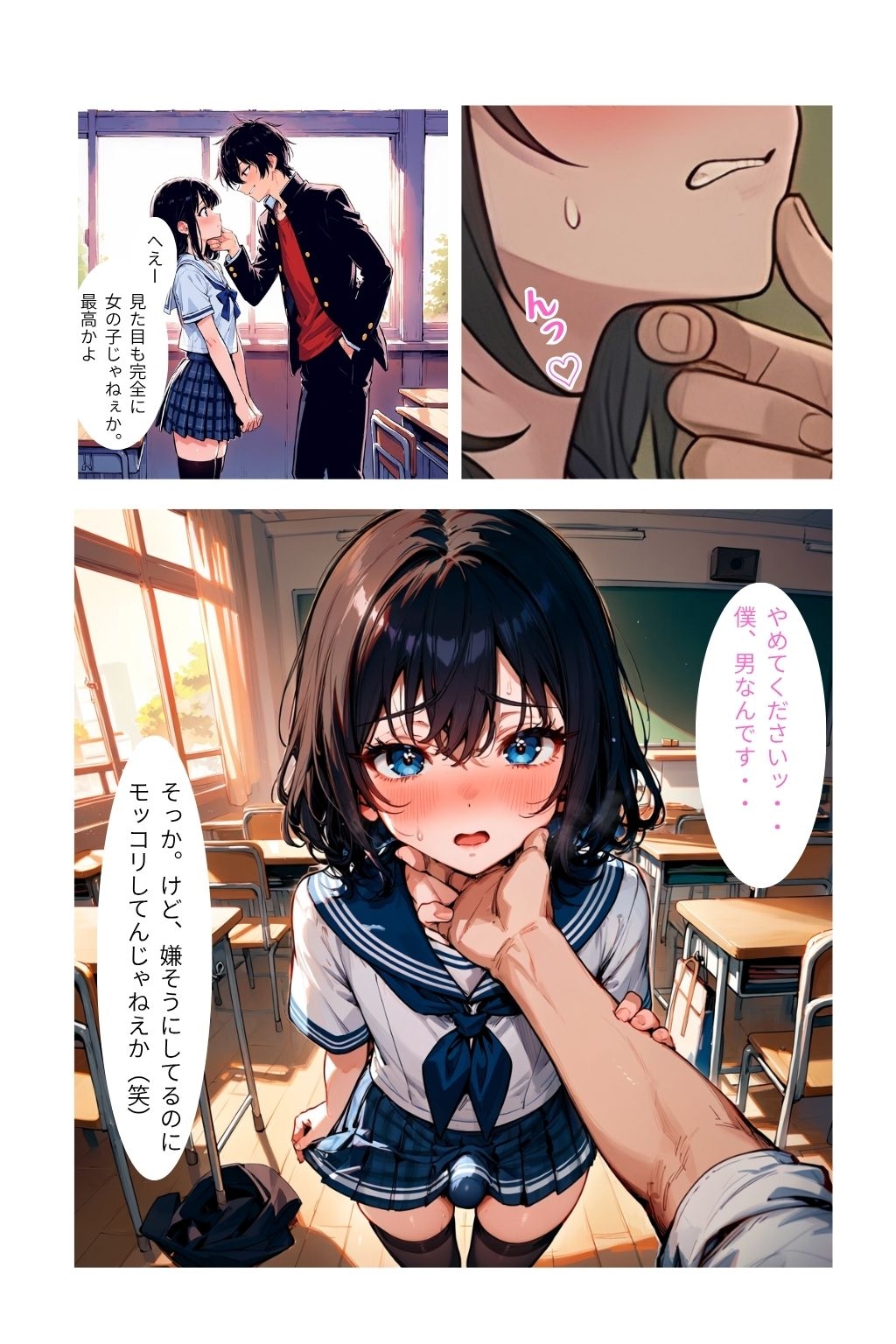 男の娘は今日も犯される〜アナル中出しで精液まみれの日々〜 サンプル4