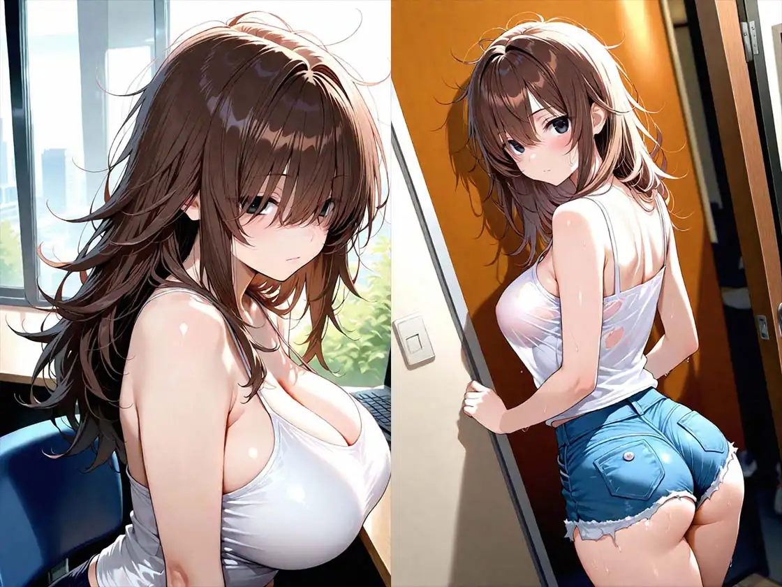 保護申請に来た無防備なバツイチ美人を中出し孕ませセックスする話 サンプル画像 2
