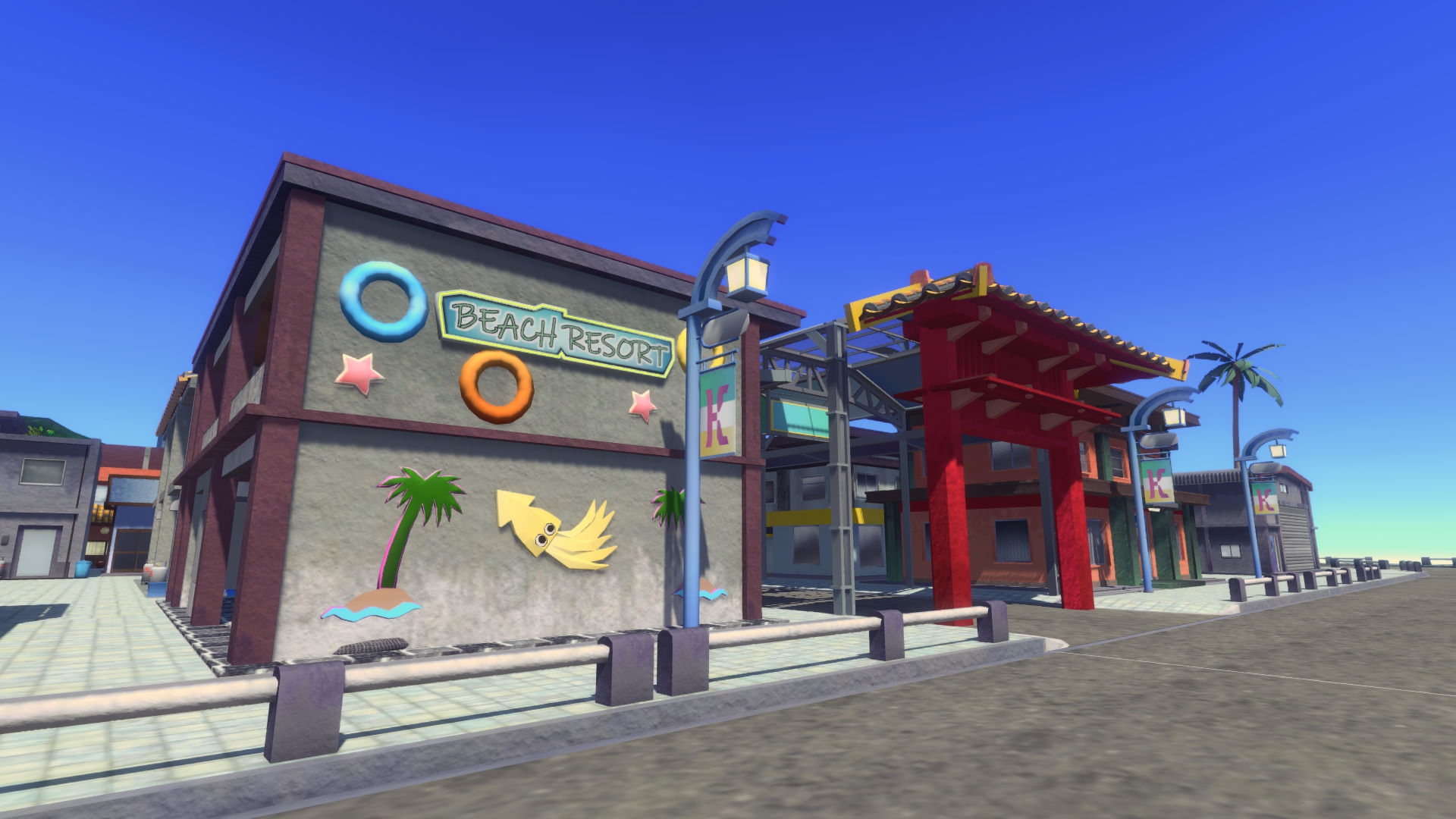 [Unity]カモメ町-南国リゾートモデルセット