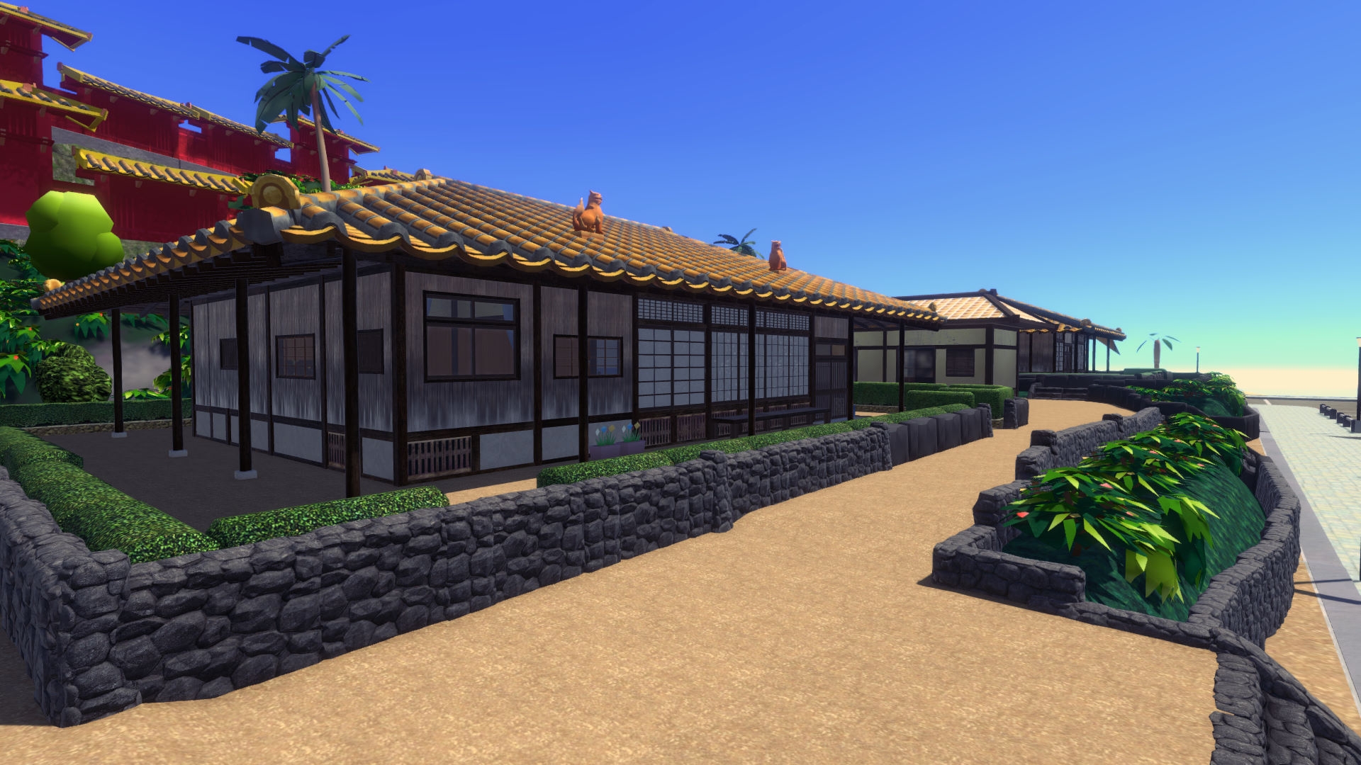 [Unity]カモメ町-南国リゾートモデルセット