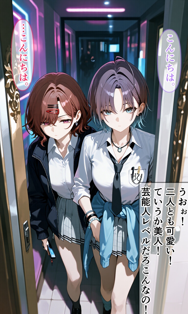 興味本位でパパ活体験してみたアイドル二人 画像1