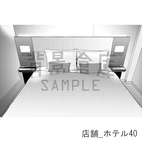【トーンつき背景】店舗_背景素材集38(ホテル)