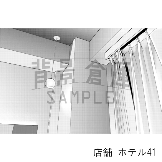 【トーンつき背景】店舗_背景素材集38(ホテル)