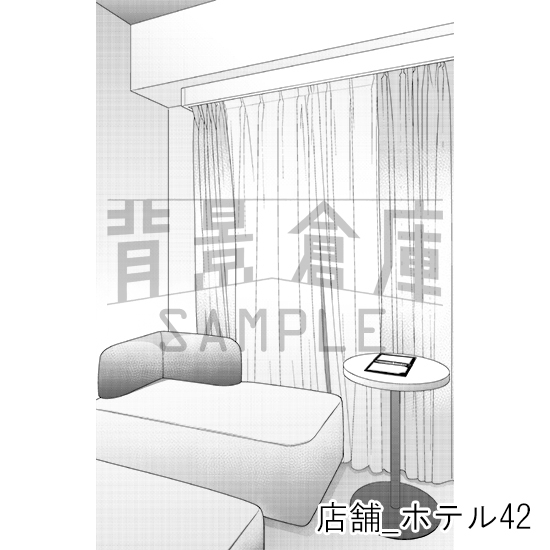 【トーンつき背景】店舗_背景素材集38(ホテル)