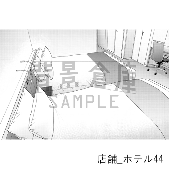 【トーンつき背景】店舗_背景素材集38(ホテル)