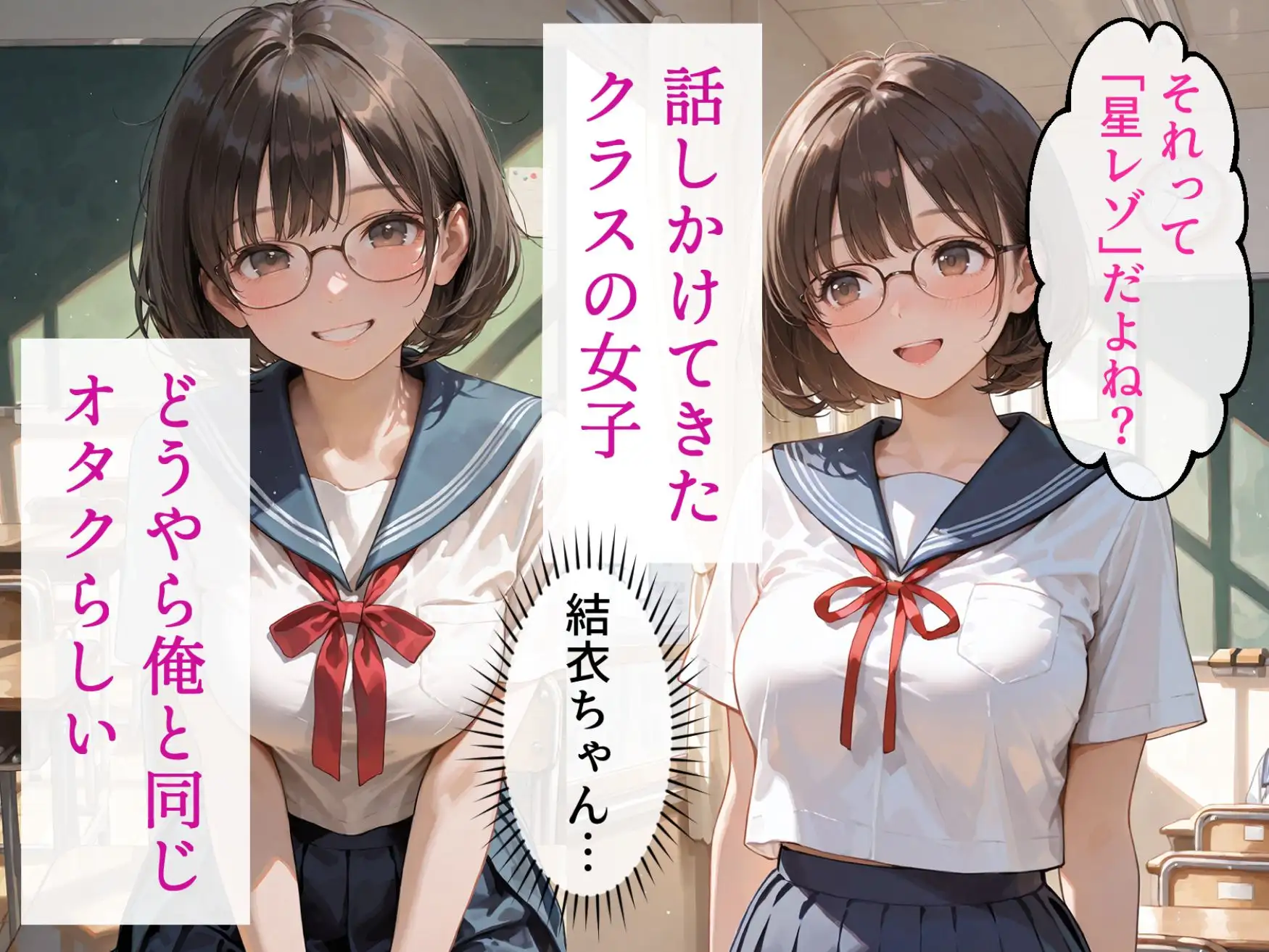 処女と童貞のオタクな二人が発情し過ぎて精液まみれになった件 サンプル画像 2