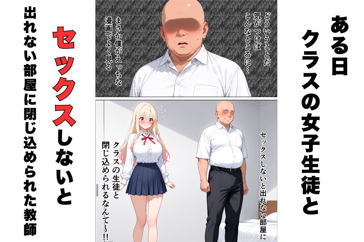 セックスしないと出れない部屋に嫌いな担任と閉じ込められた話 サンプル1