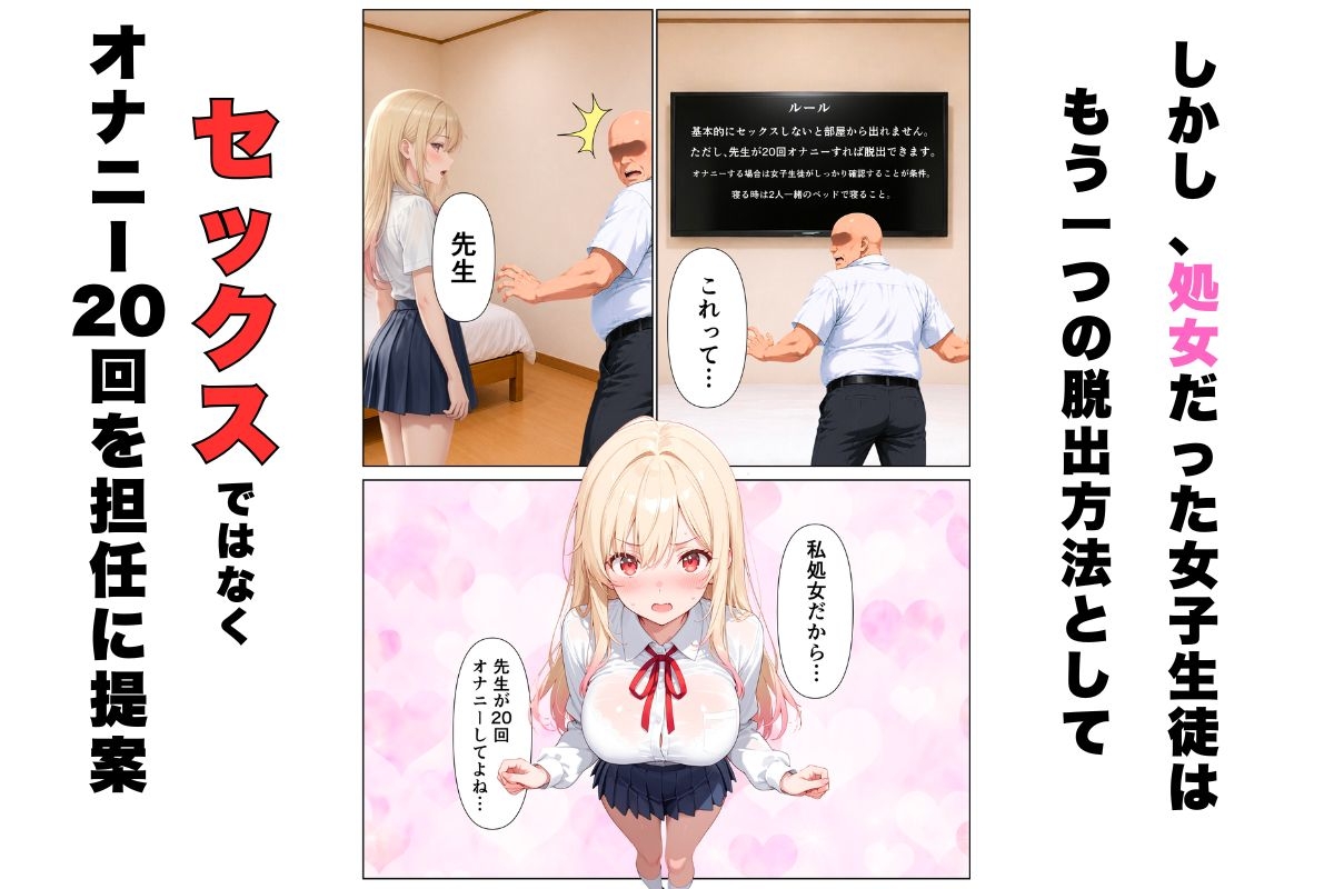 セックスしないと出れない部屋に嫌いな担任と閉じ込められた話 サンプル2