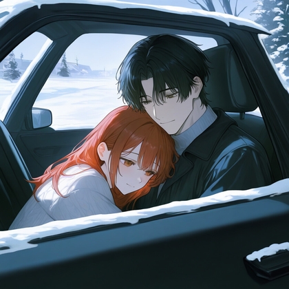 ノーマルタイヤと雪の夜