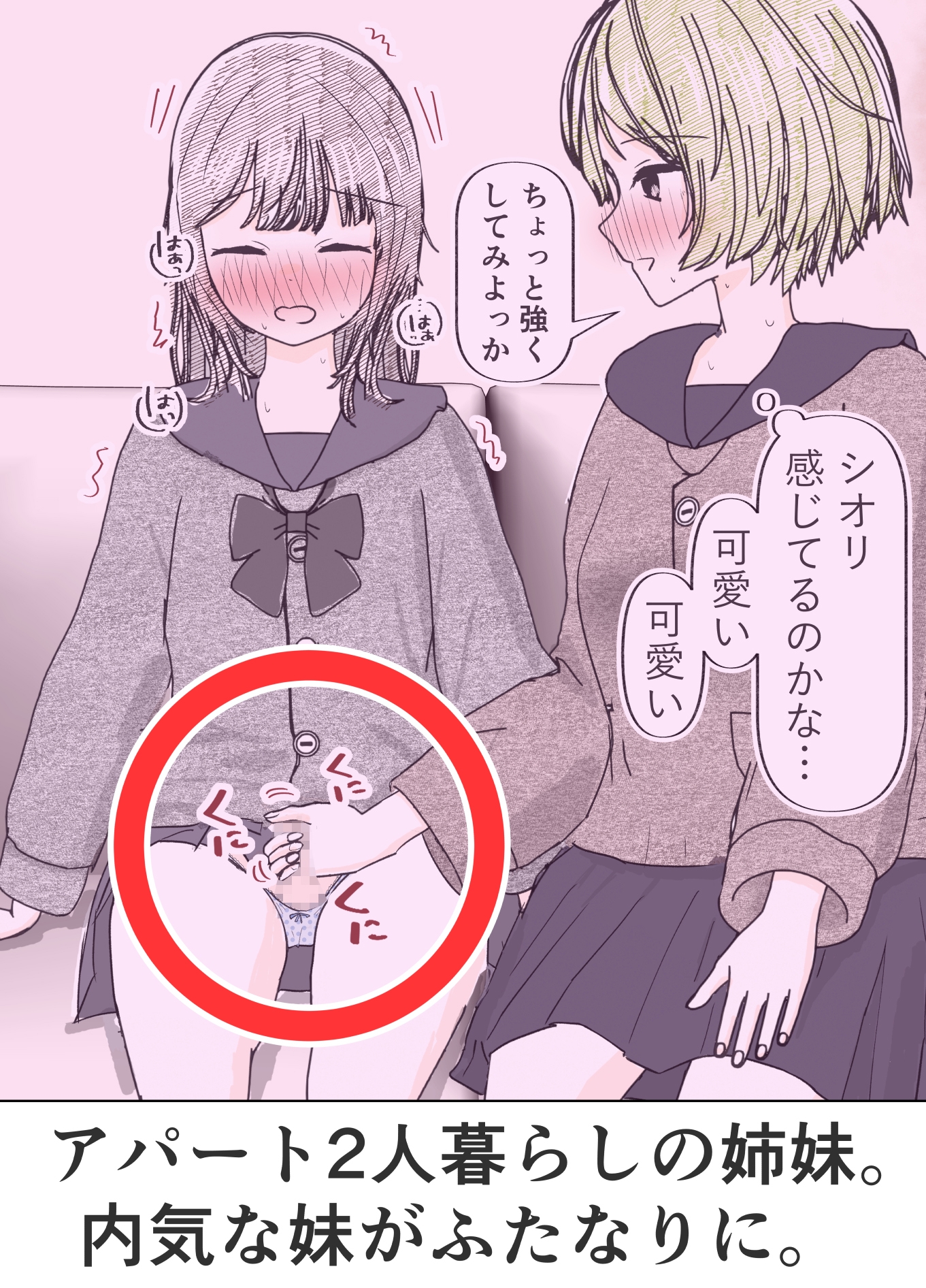 ふたなり病の妹の射精を優しく受け止めるお姉ちゃんの話 画像1