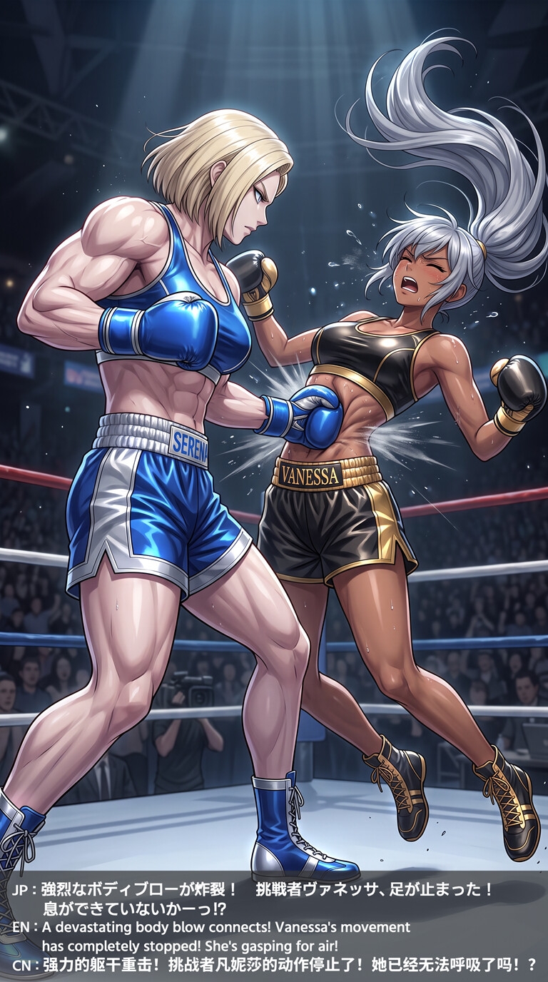 Boxing Defeat: Shattered Pride - Vanessa's Complete Loss