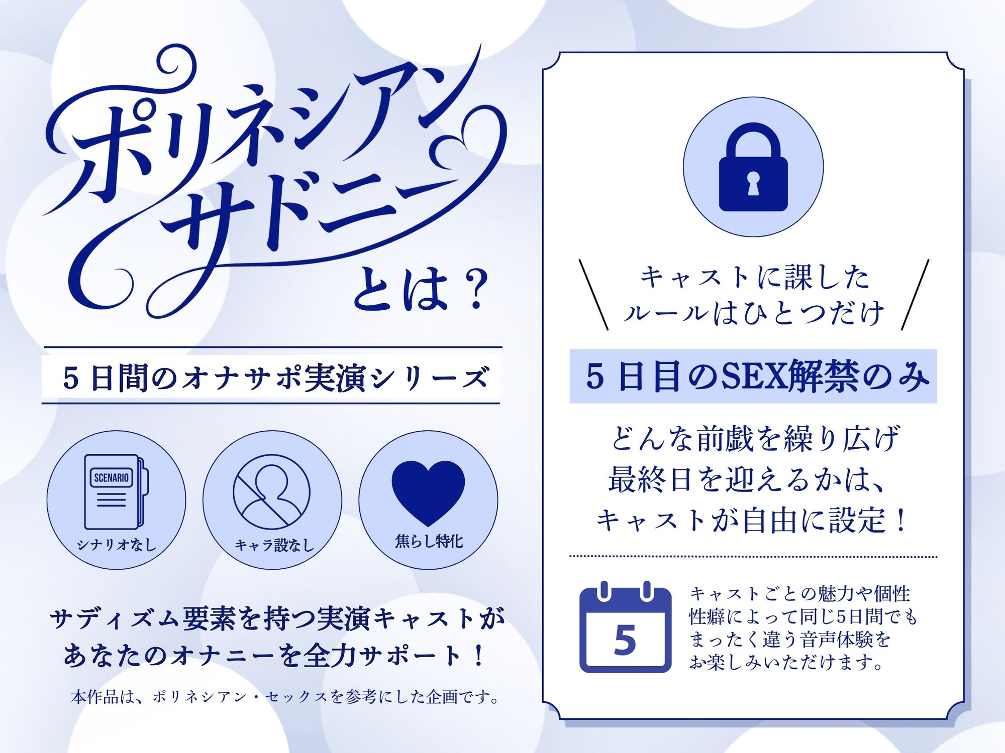 【 ポリネシアン・サドニー 】実演オナサポ5Days「よちよち、我慢できないの??堪え性のないカラダだね。ザーコ♡」低音ハスキーの沼らせセックス/Cast.かずは サンプル1