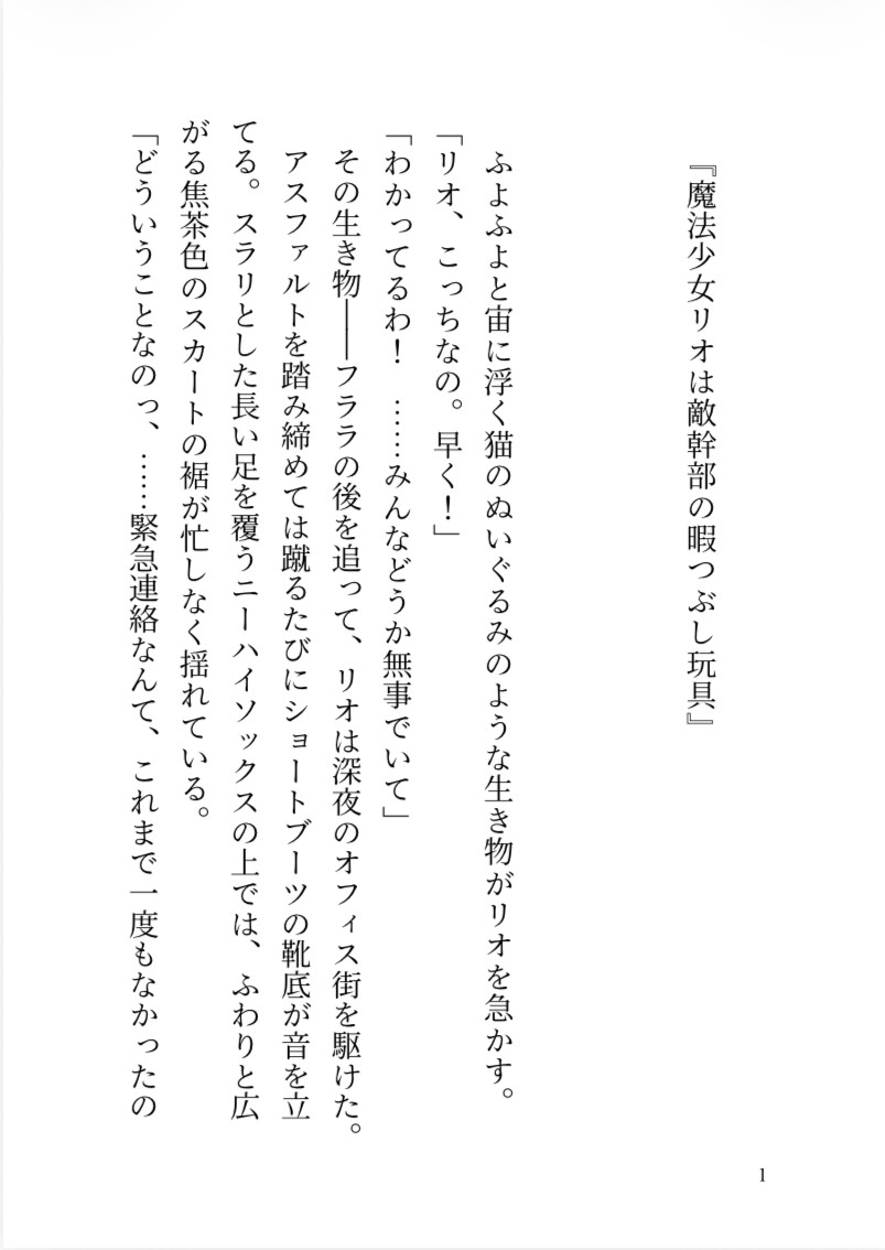 魔法少女リオは敵幹部の暇つぶし玩具 サンプル2