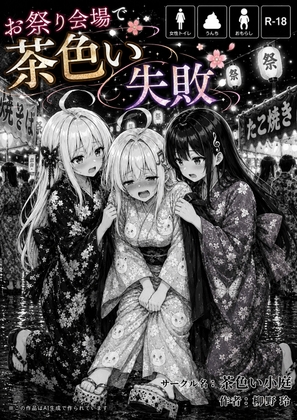 お祭り会場で茶色い失敗
