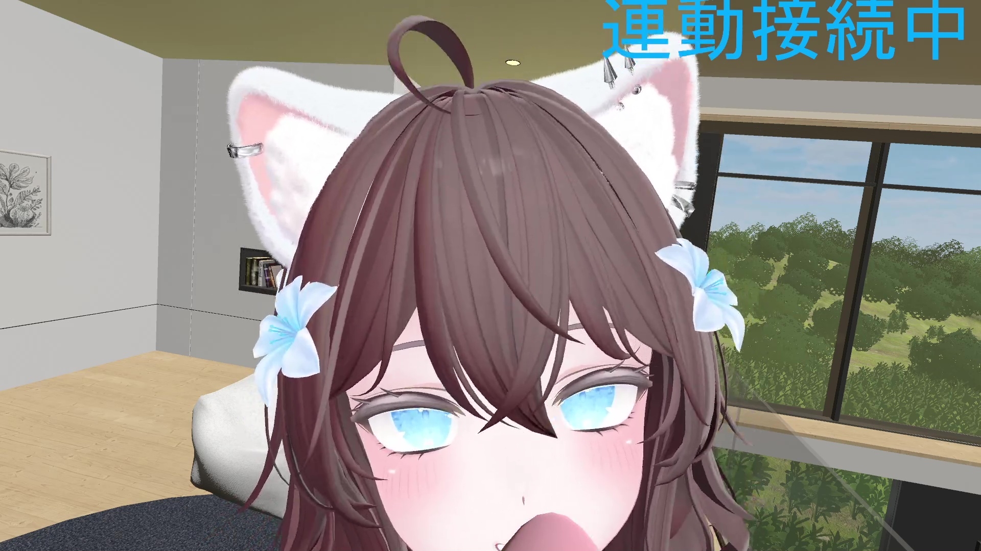 しれっと配信。連動おひるのちゅーにゃんまろ井栗まろん