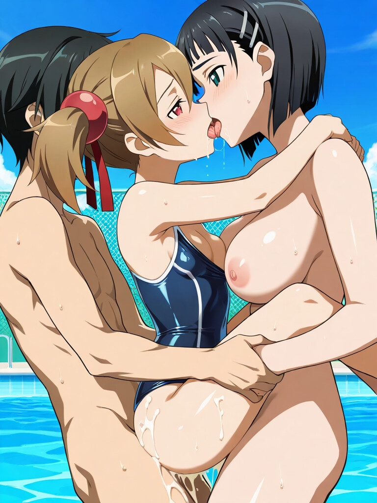 シリカ直葉スク水エッチ 261枚_8