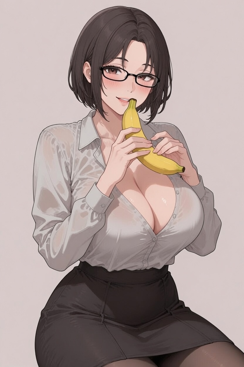 【実演】エッチな妄想で頭トロトロにさせてフェラする変態お姉さん