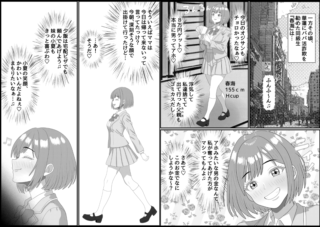 パパ活詐欺女に天誅を！調教快楽堕ち編+家特定家族輪●編 画像7