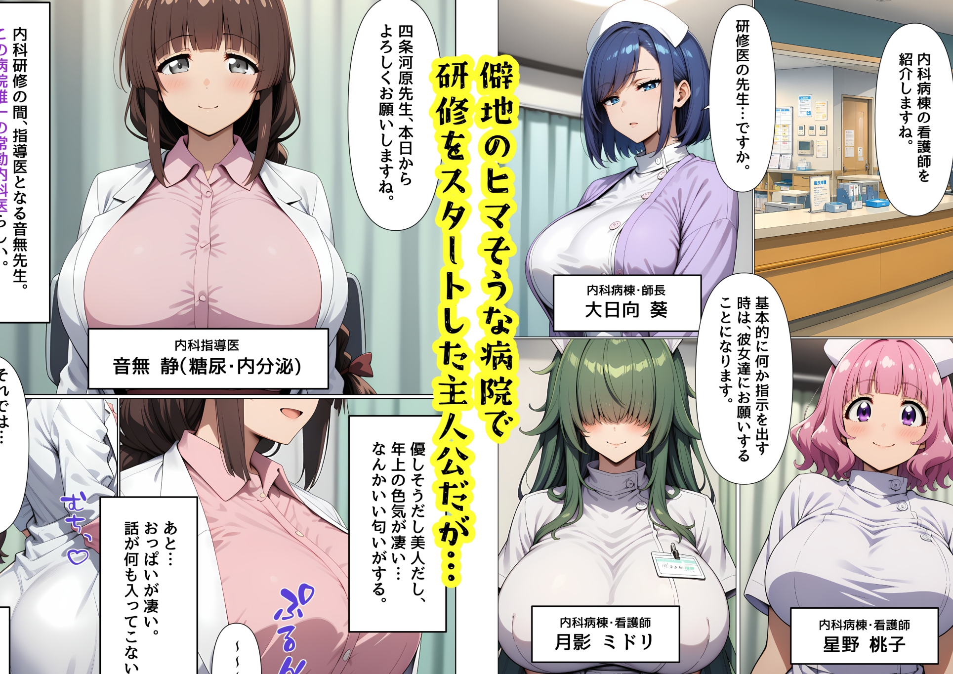 ピンク病院研修医物語〜爆乳女医とナースに搾られ放題され放題〜 サンプル1