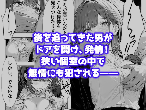 就活帰りの電車で居眠り…パンツ丸見えだった女子大生が駅トイレで中年に犯された件 サンプル5