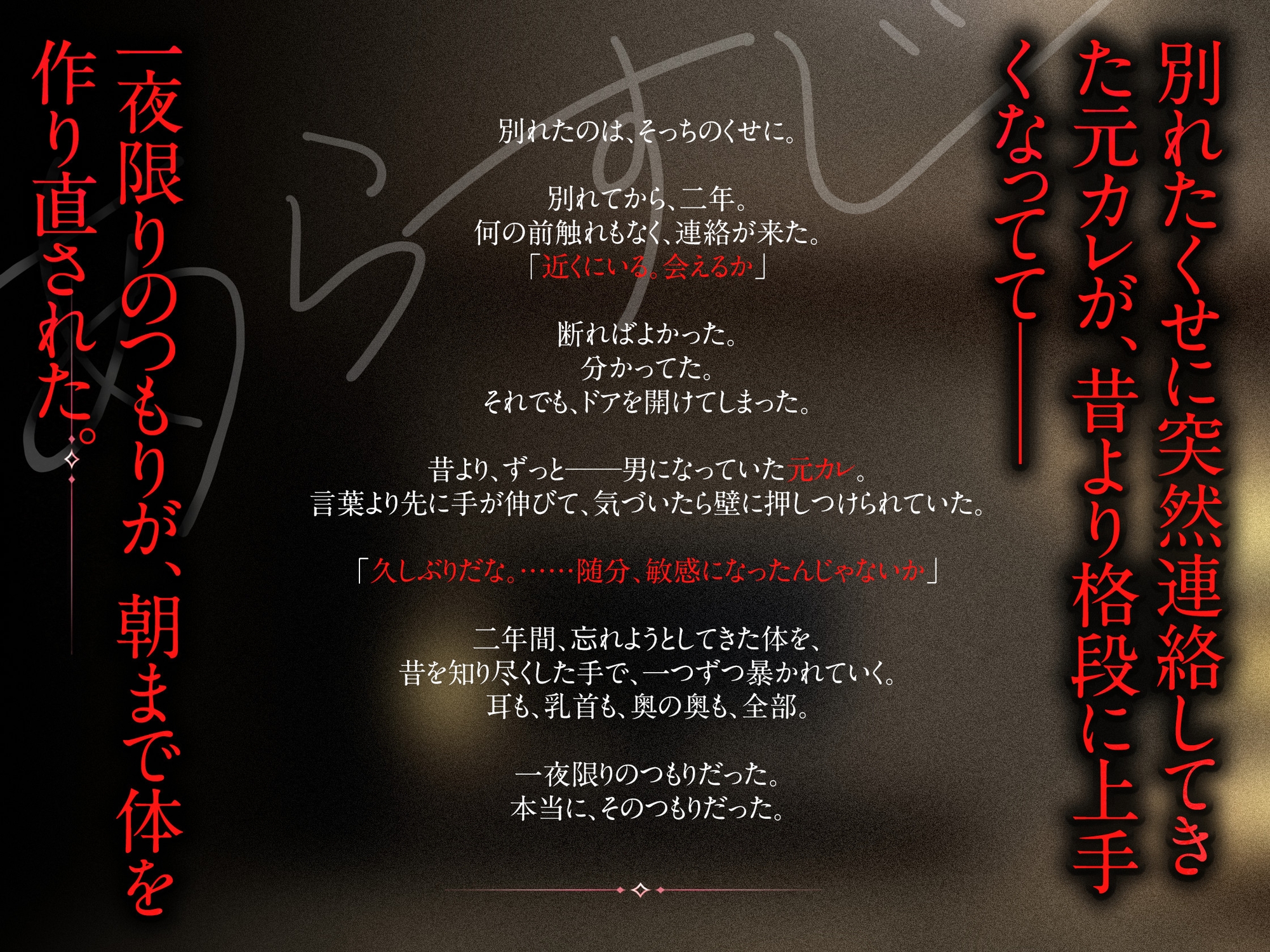 元カレ再会中出しセックス〜潮吹き・ドライイキ・朝まで4回、体を思い出させられて〜 画像1