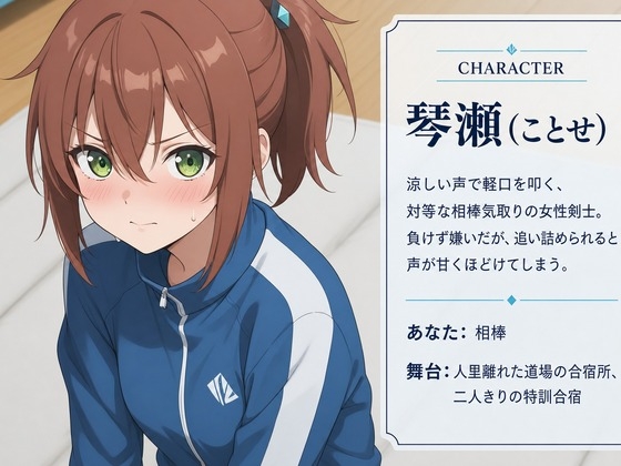 【衣擦れ×言葉責め】対等な相棒のはずが、二人だけの特訓合宿でとろとろに堕とされる話