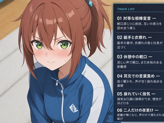 【衣擦れ×言葉責め】対等な相棒のはずが、二人だけの特訓合宿でとろとろに堕とされる話