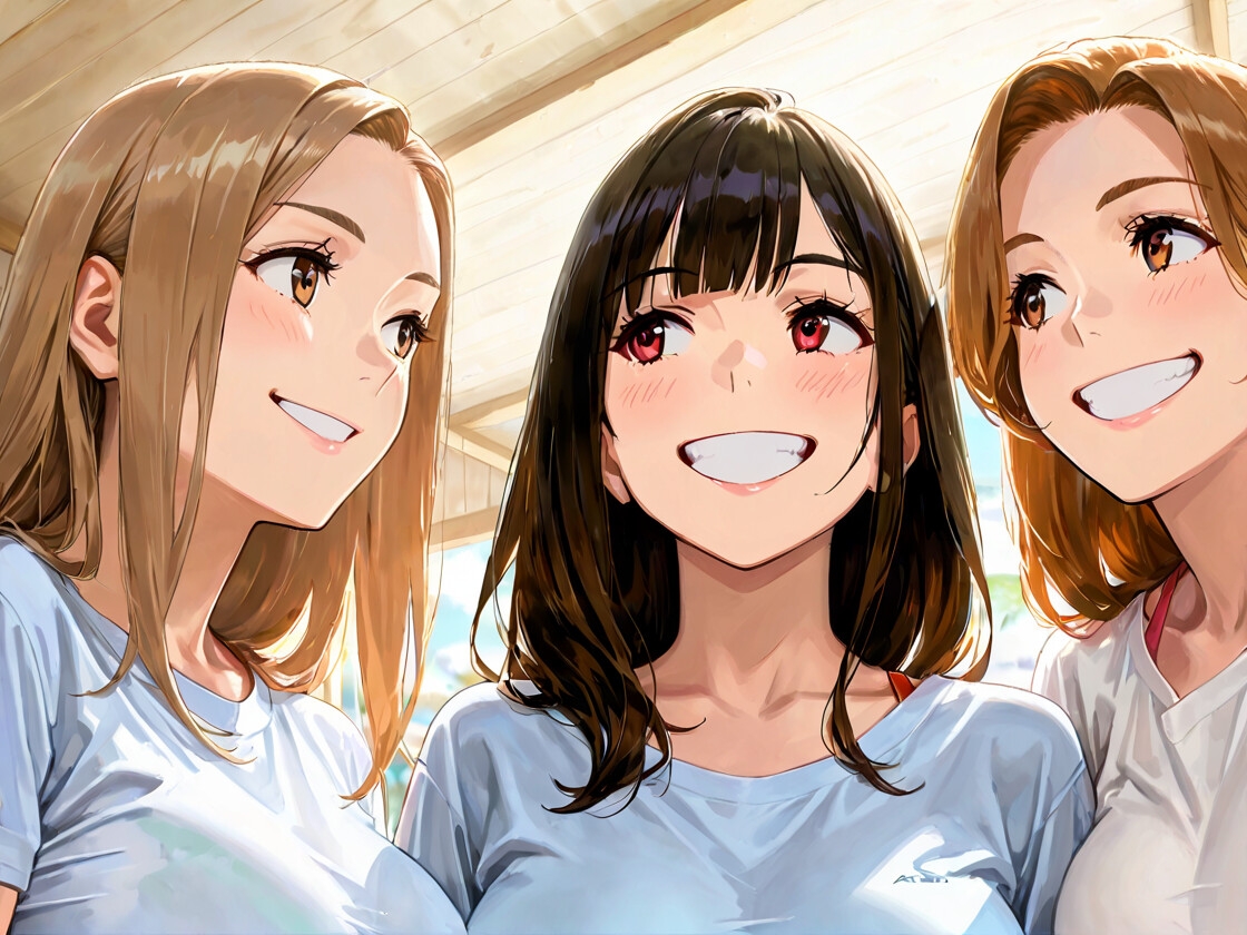 ヌーディストビーチで年に一度の中出しフェス開催！ 画像1