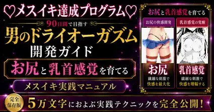 ♡メスイキ完全達成♡に向けた 90日間の開発プログラム  絶対迷わない！！！ お尻と乳首を使ってイキ狂いたい方向けに5万文字でお送りする完全達成ガイド