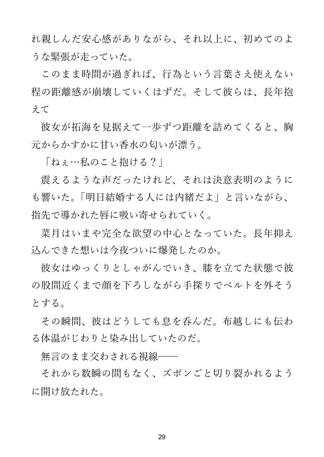 【幼馴染×寝取られ】幼馴染の結婚式前夜、彼女は俺の部屋に来た