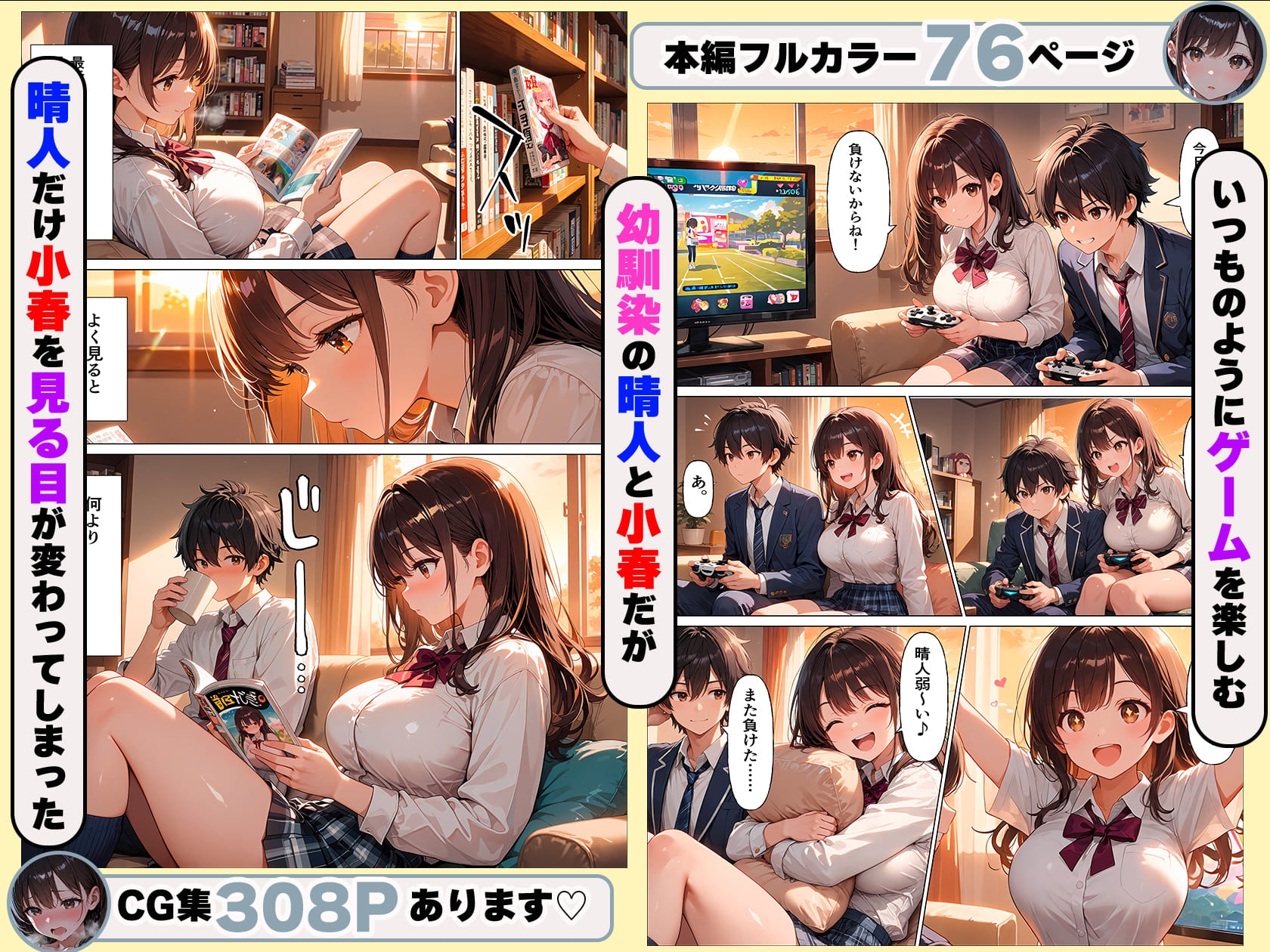 たわわに実った幼馴染は今日も僕の部屋へ入り浸るー初めてのセックスー サンプル3
