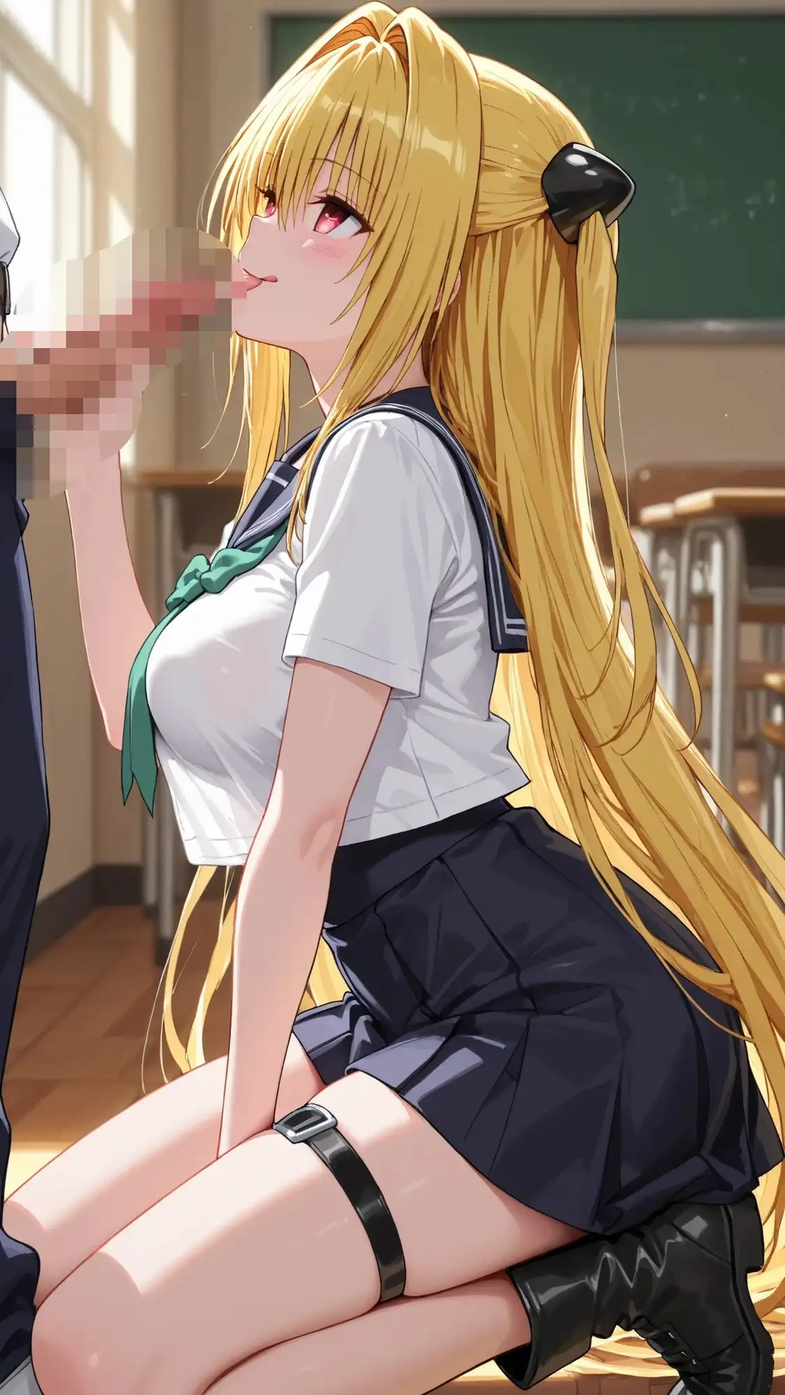 アニメコスプレ美女のフェラ サンプル画像 6