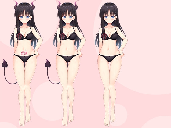 【立ち絵素材R18】 うちのクラスのサキュバス委員長 フルセットPSDパック