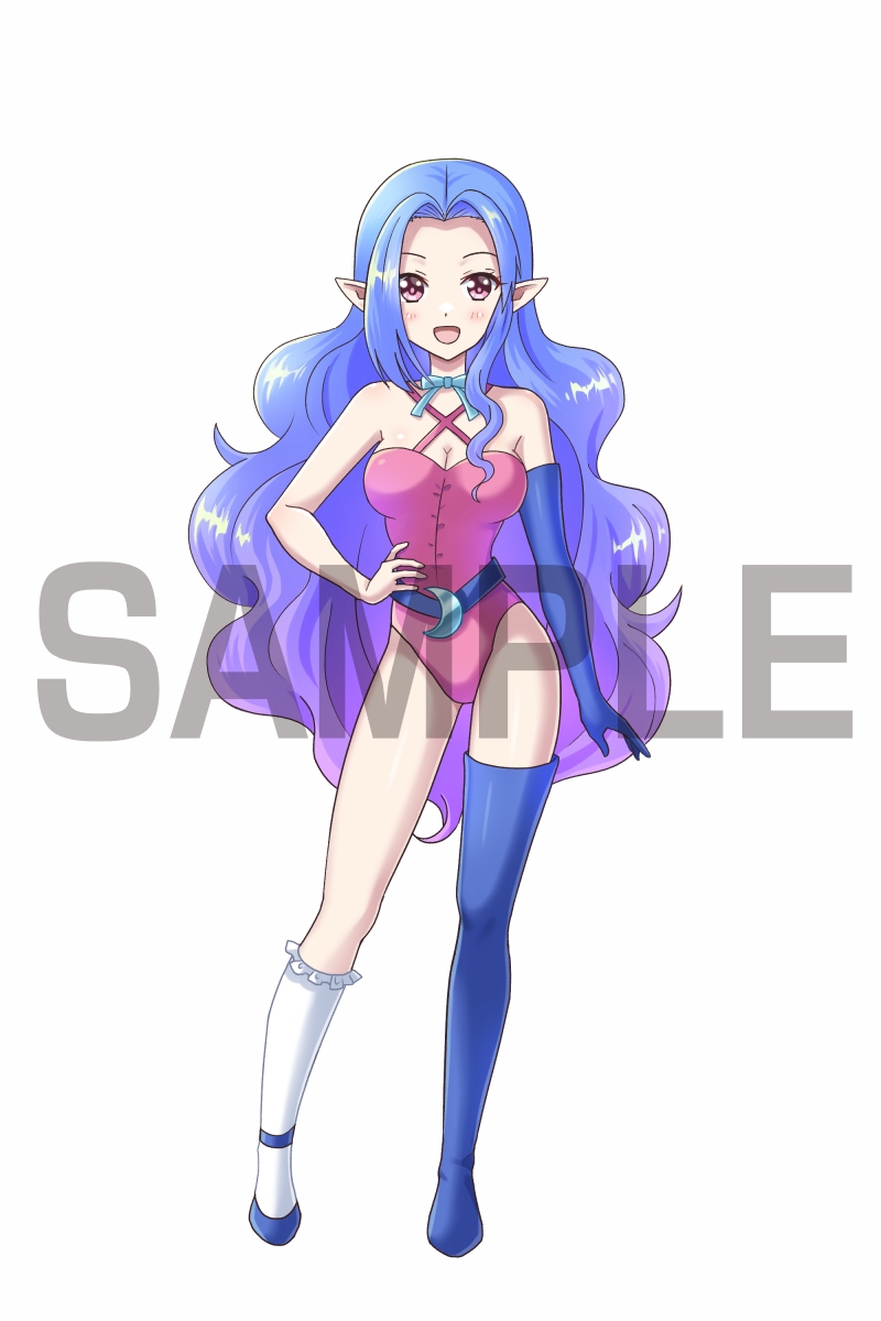 【立ち絵素材】魔女・エルフ耳の女性(差分あり)【表情5種】