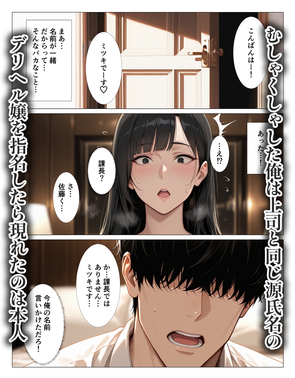 クール系上司がデリヘル嬢だったので爆乳吸って中出しした話 サンプル2