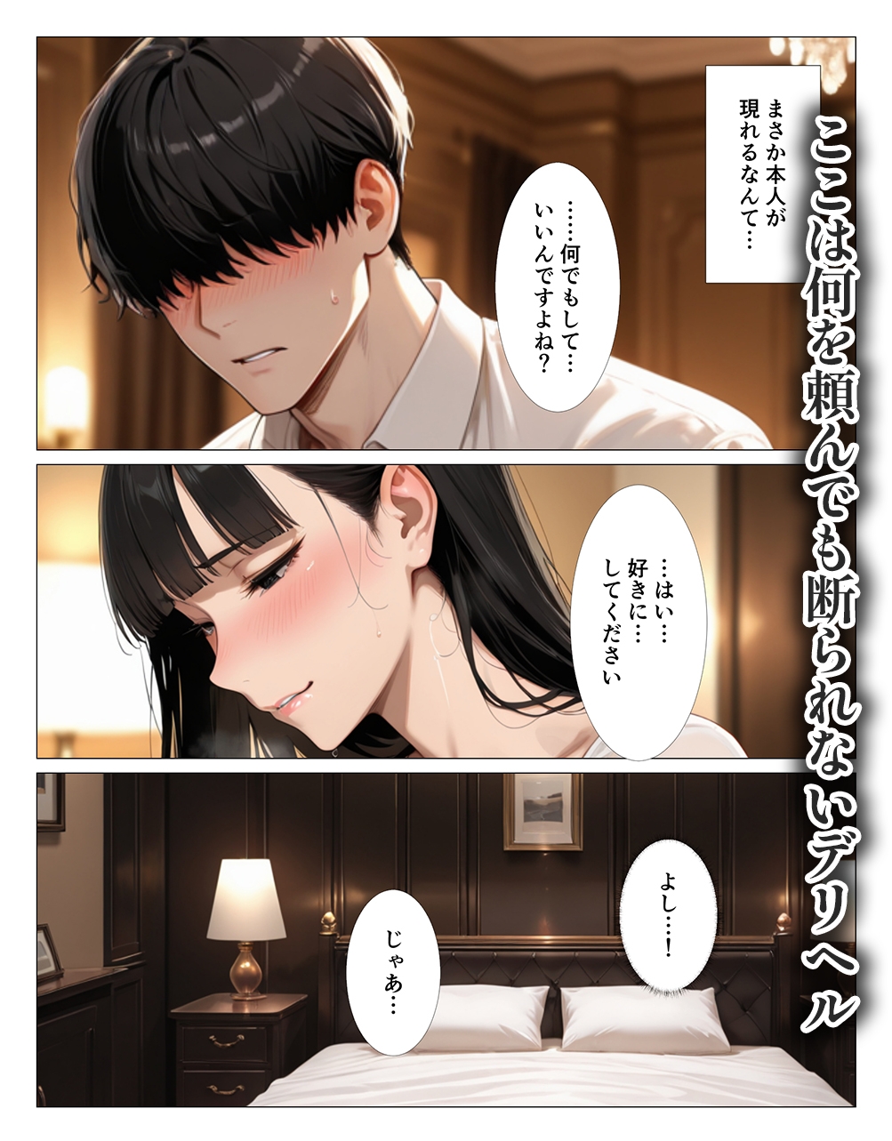 クール系上司がデリヘル嬢だったので爆乳吸って中出しした話 サンプル3