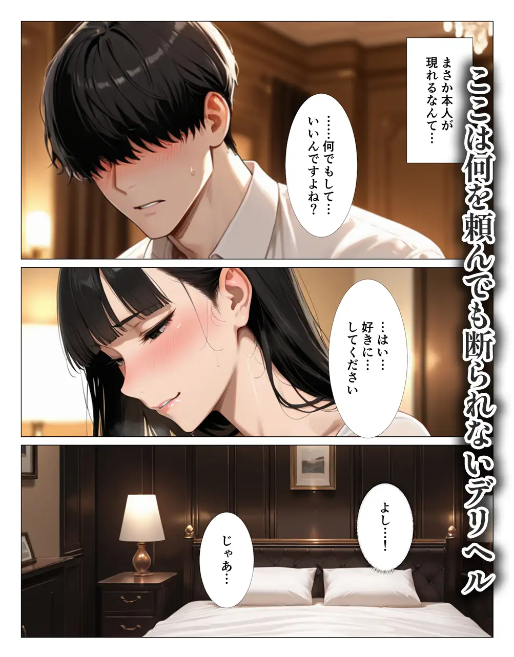 クール系上司がデリヘル嬢だったので爆乳吸って中出しした話 サンプル画像 3